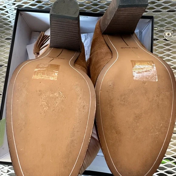 Dolce Vita Melah Chestnut Suede Boots - Picture 6 of 7